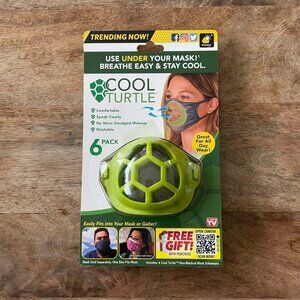 5/$20 NEW 6Pk Reusable Cool Turtle Face Mask Guard